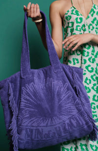 Fringed Terry Large Beach Tote Bag