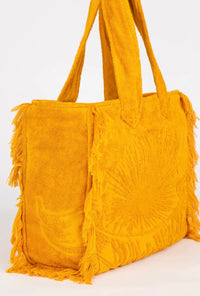 Fringed Terry Large Beach Tote Bag