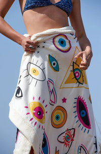 Signature Beach Towel Evil Eyes