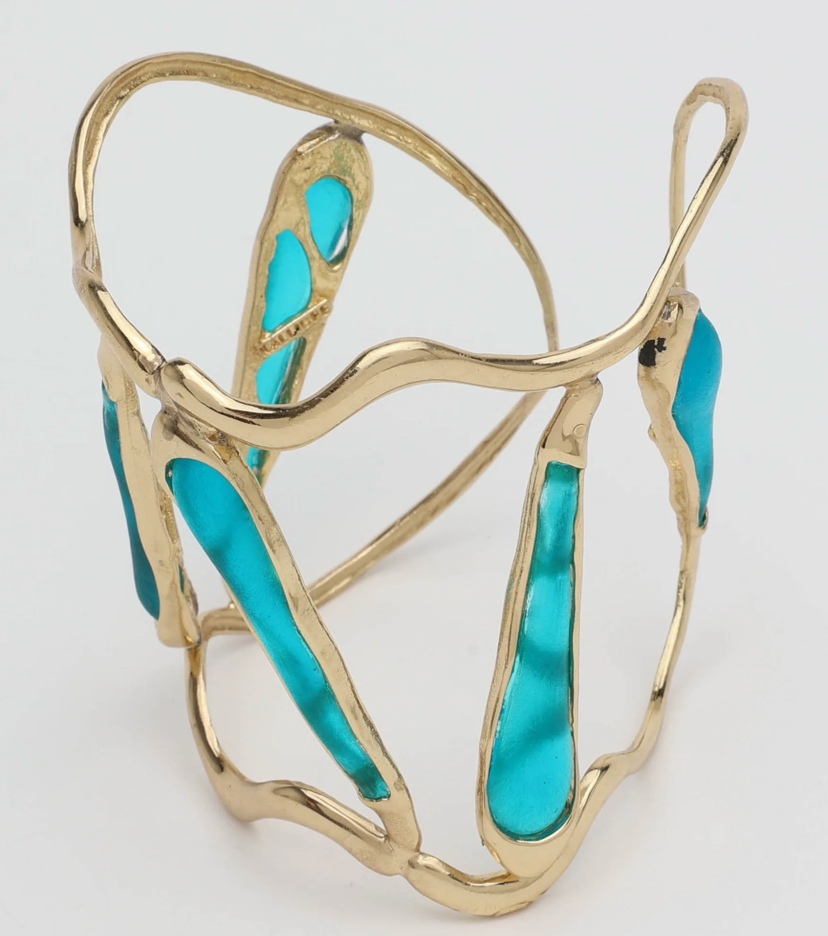 Ice Bracelet Blue Resin