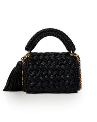Seville Metallic Crochet Bronze Crossbody Bag