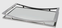 Rectangle Mirror Tray with Silver