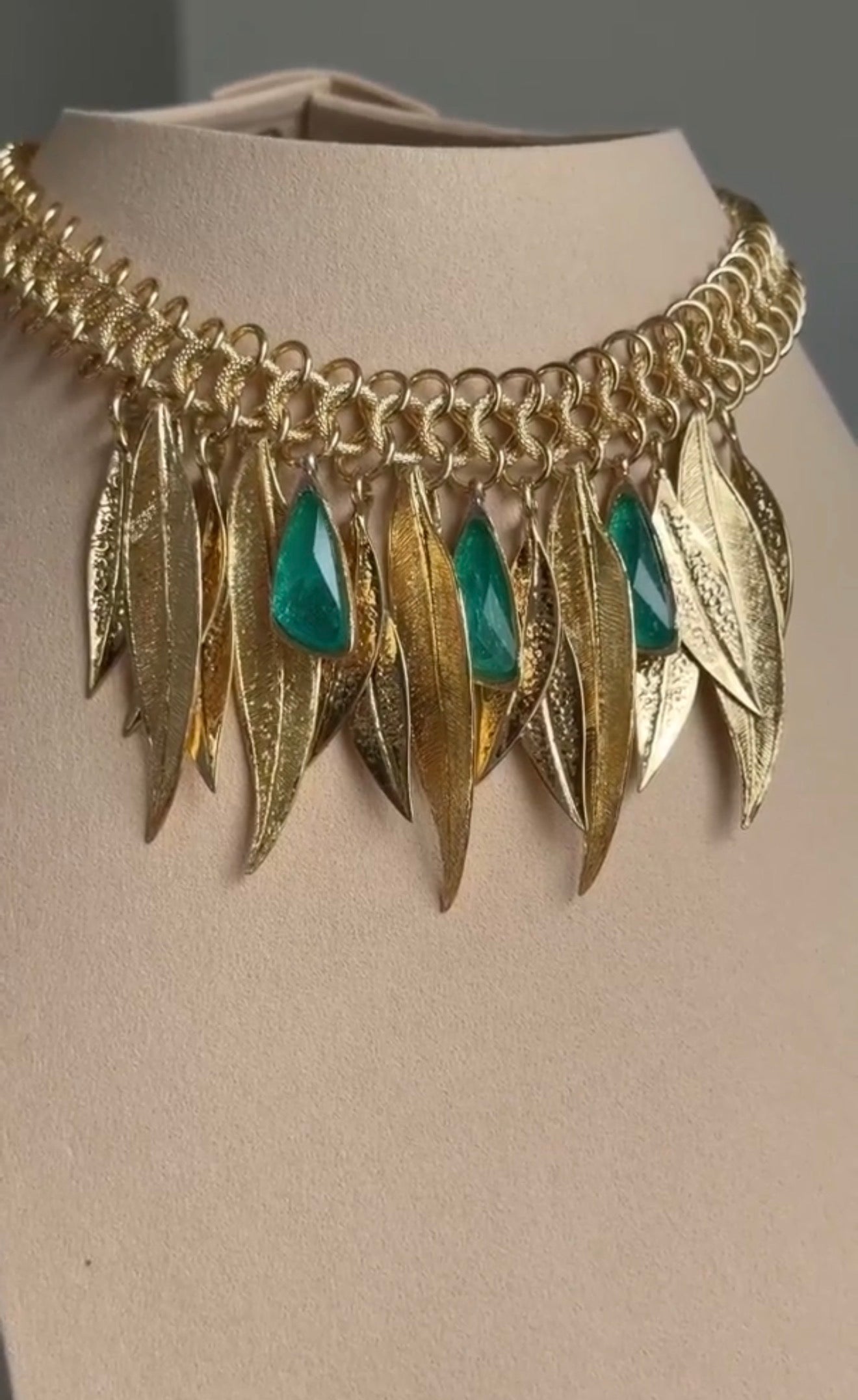 Velia Aqua Necklace Handmade