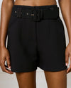 High-Waist Shorts With Belt