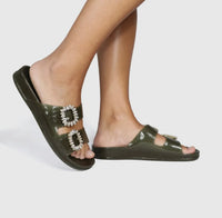 Cacatoés Anjo Lindo Dark Kaki Scented Sandals