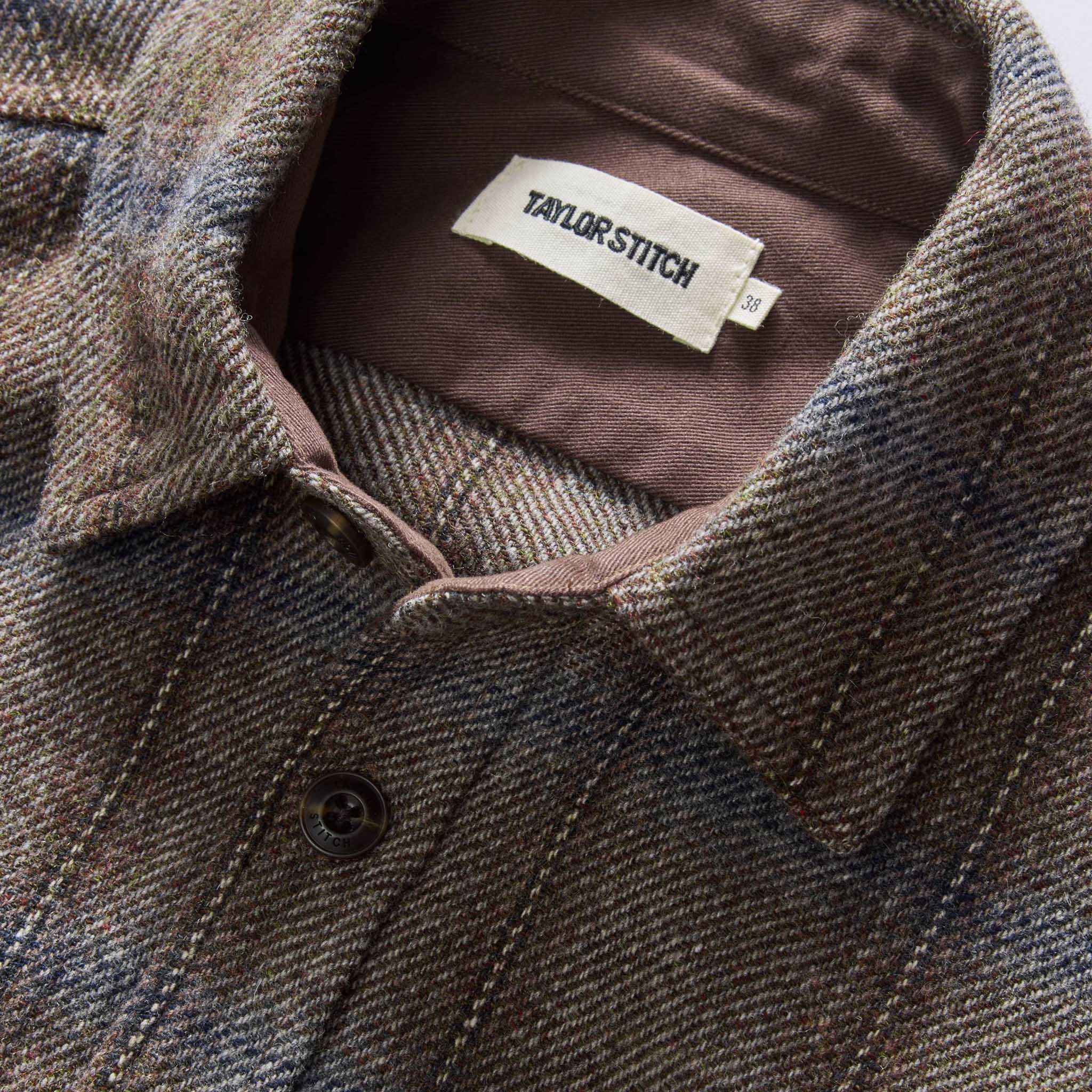 The CPO Shirt
in Dark Brick Plaid Wool