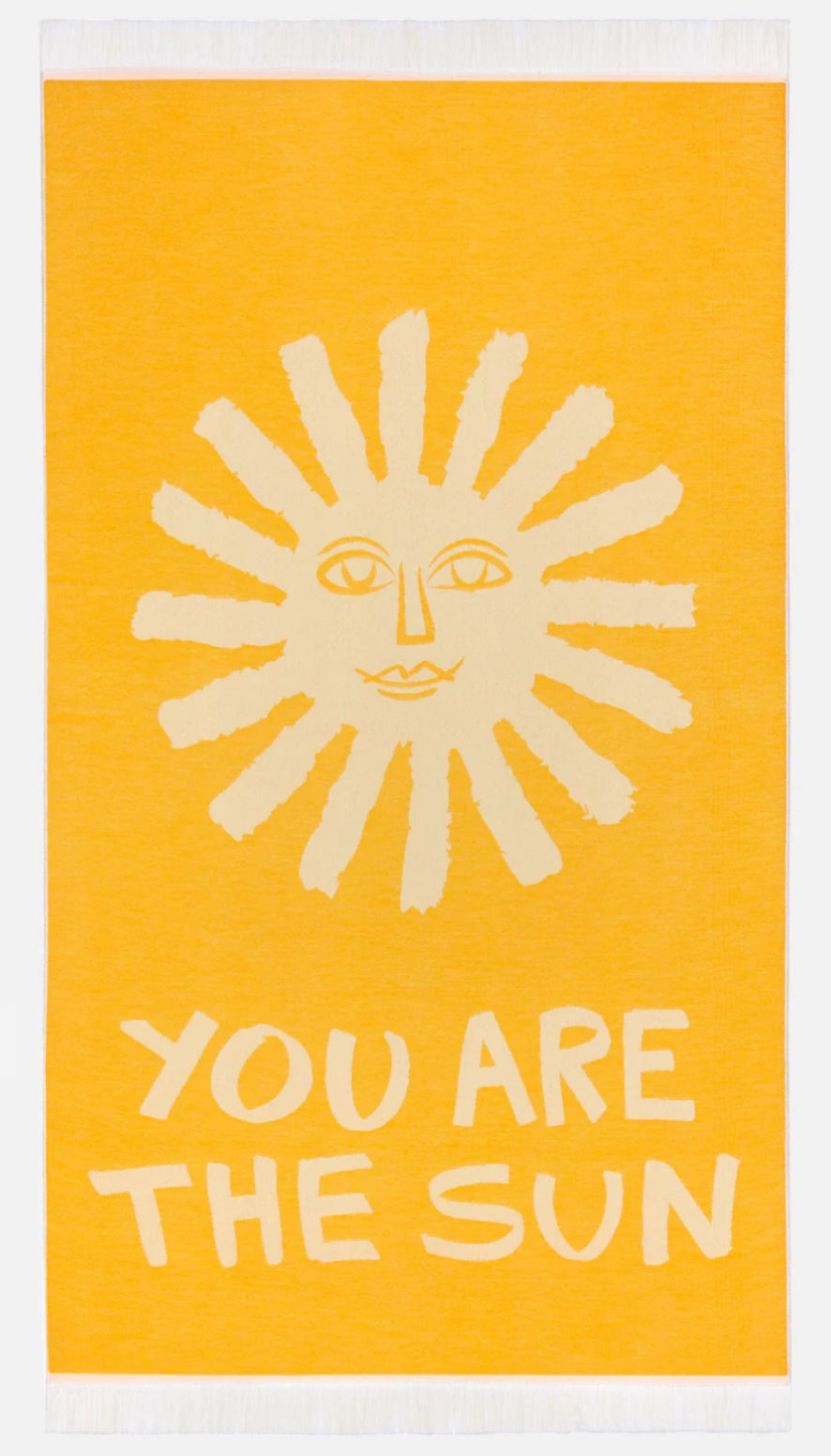 You Are The Sun Sunflower Feather Beach Towel