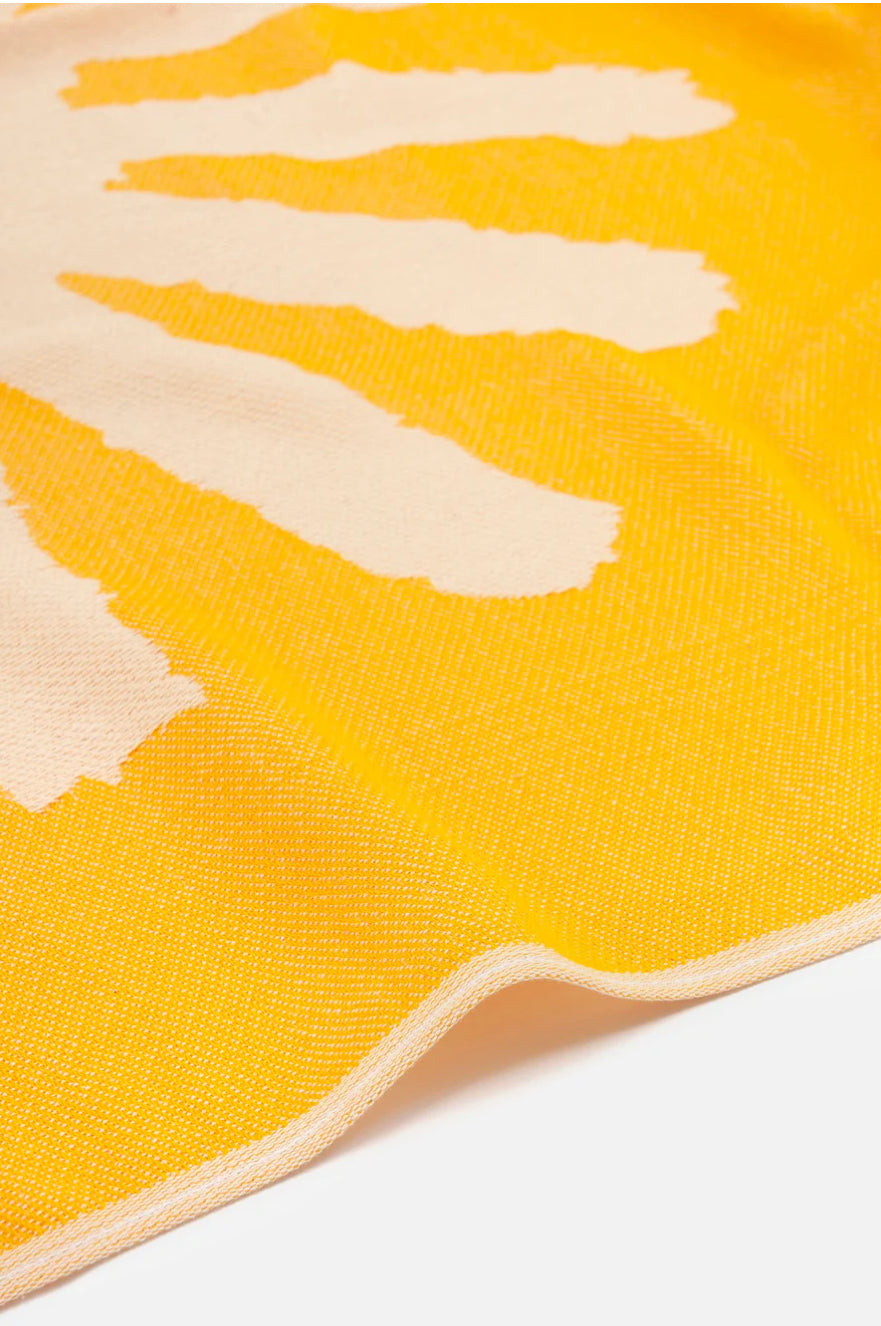 You Are The Sun Sunflower Feather Beach Towel