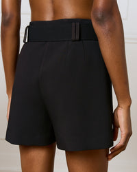 High-Waist Shorts With Belt
