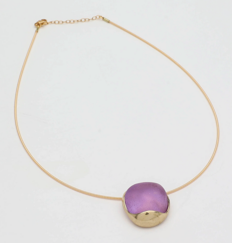 Seaecho Necklace Lilac Stone