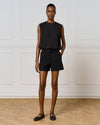 High-Waist Shorts With Belt