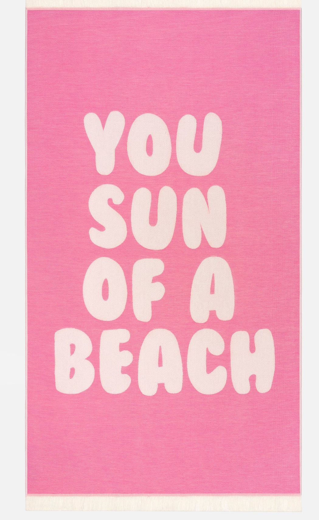 You Son Of A Beach Bubblegum Feather Beach Towel