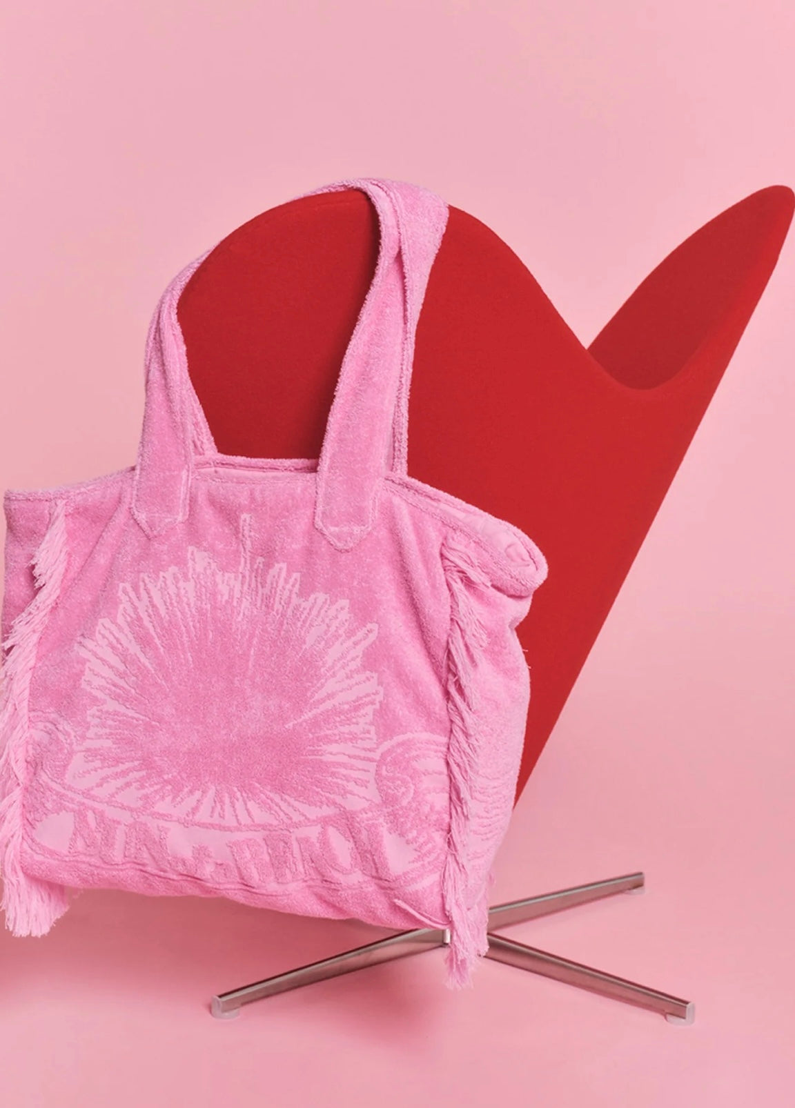 Fringed Terry Large Beach Tote Bag