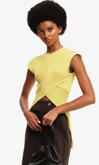 Seashells Knit Crossed Top