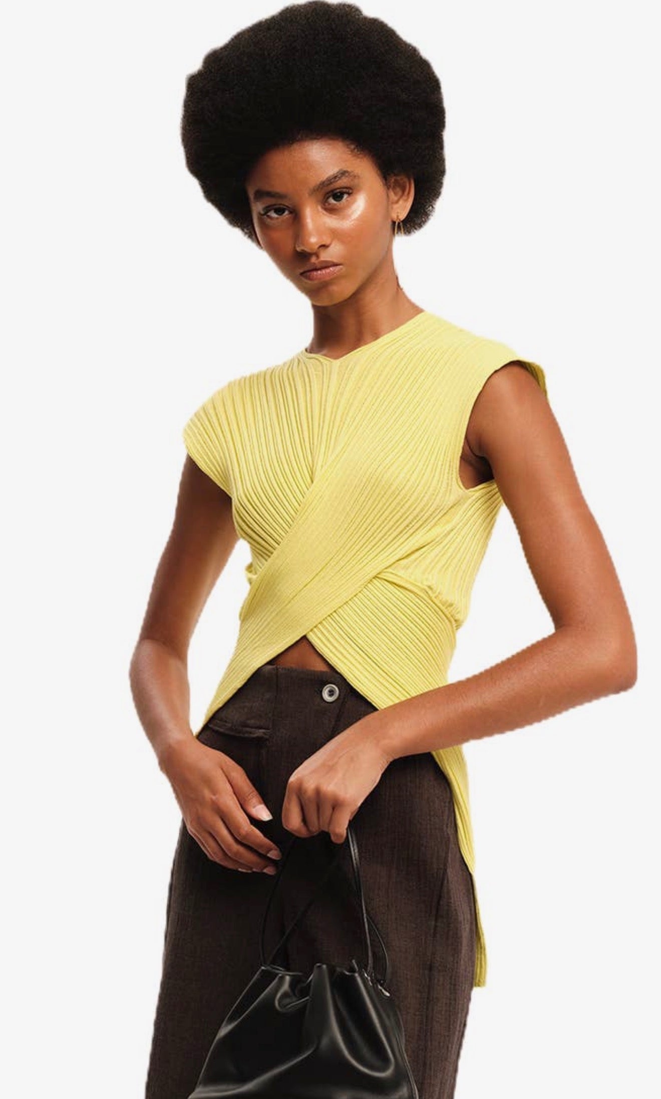 Seashells Knit Crossed Top