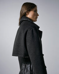 Long Coat with Mix Quilt