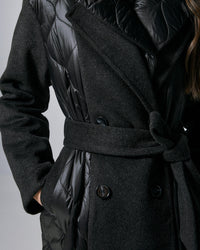 Long Coat with Mix Quilt