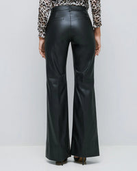 Black Faux Leather Pants