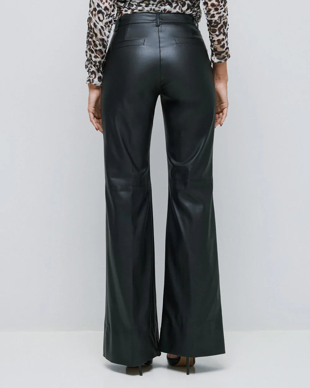 Black Faux Leather Pants