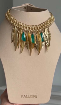 Velia Aqua Necklace Handmade