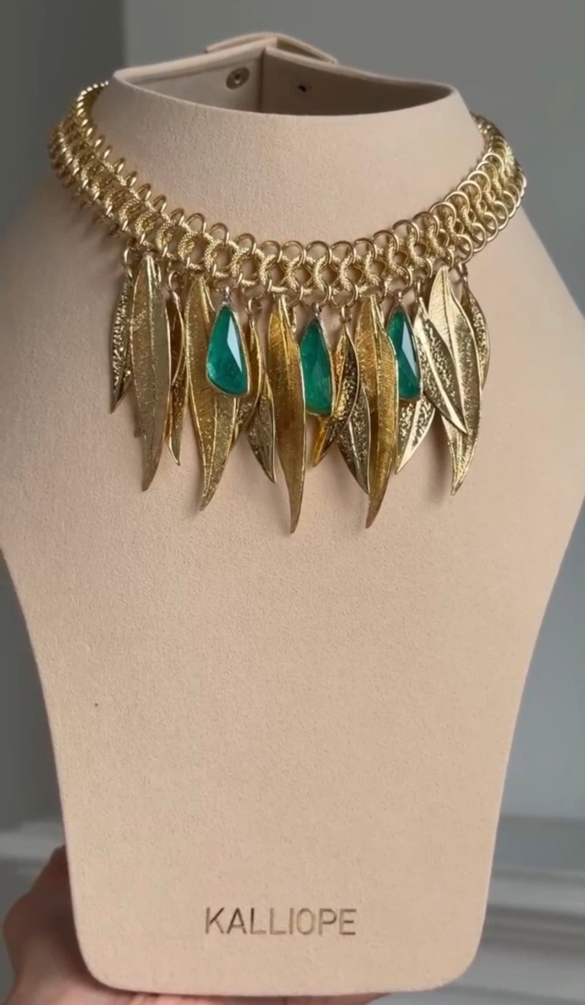 Velia Aqua Necklace Handmade