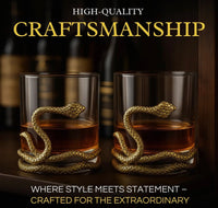 Snake Serpent Whisky Glasses - Set of 2