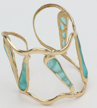 Ice Bracelet Blue Resin
