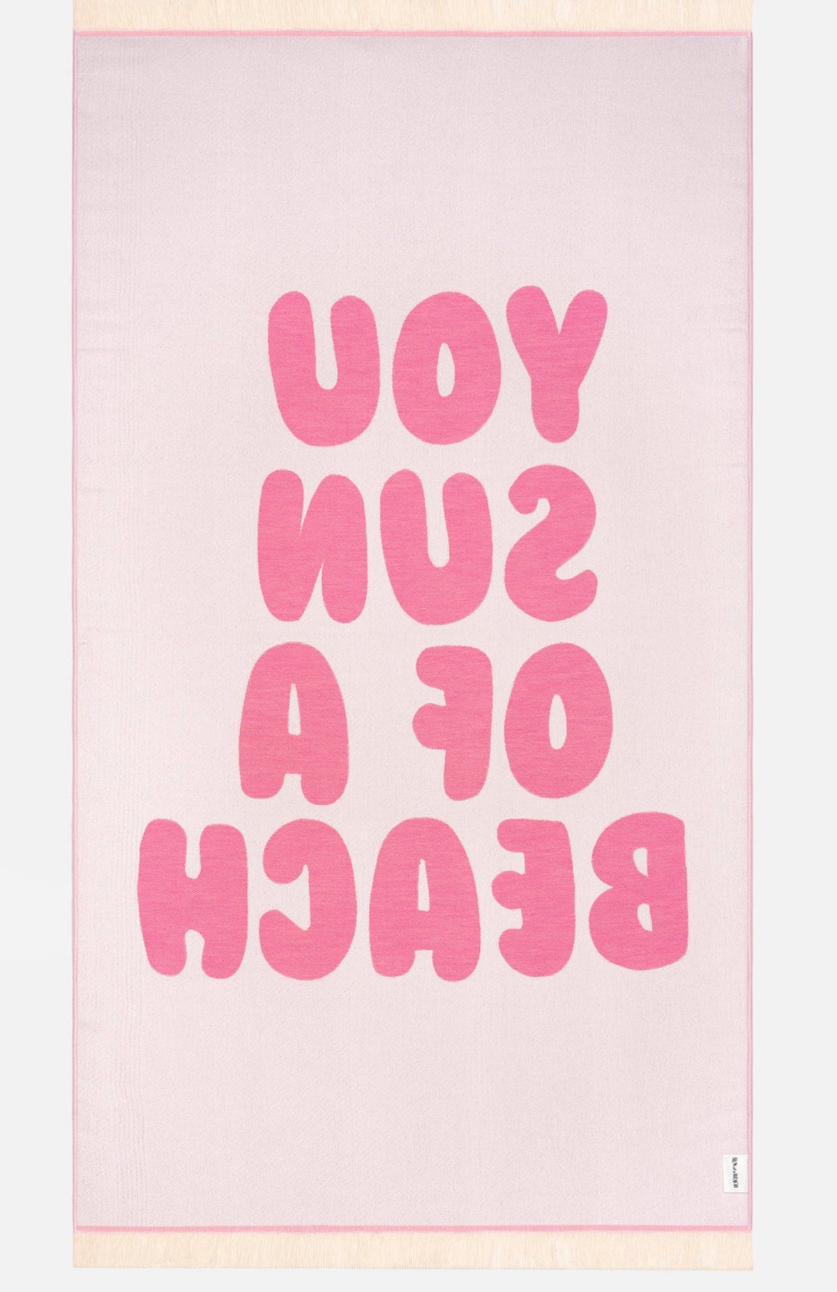 You Son Of A Beach Bubblegum Feather Beach Towel