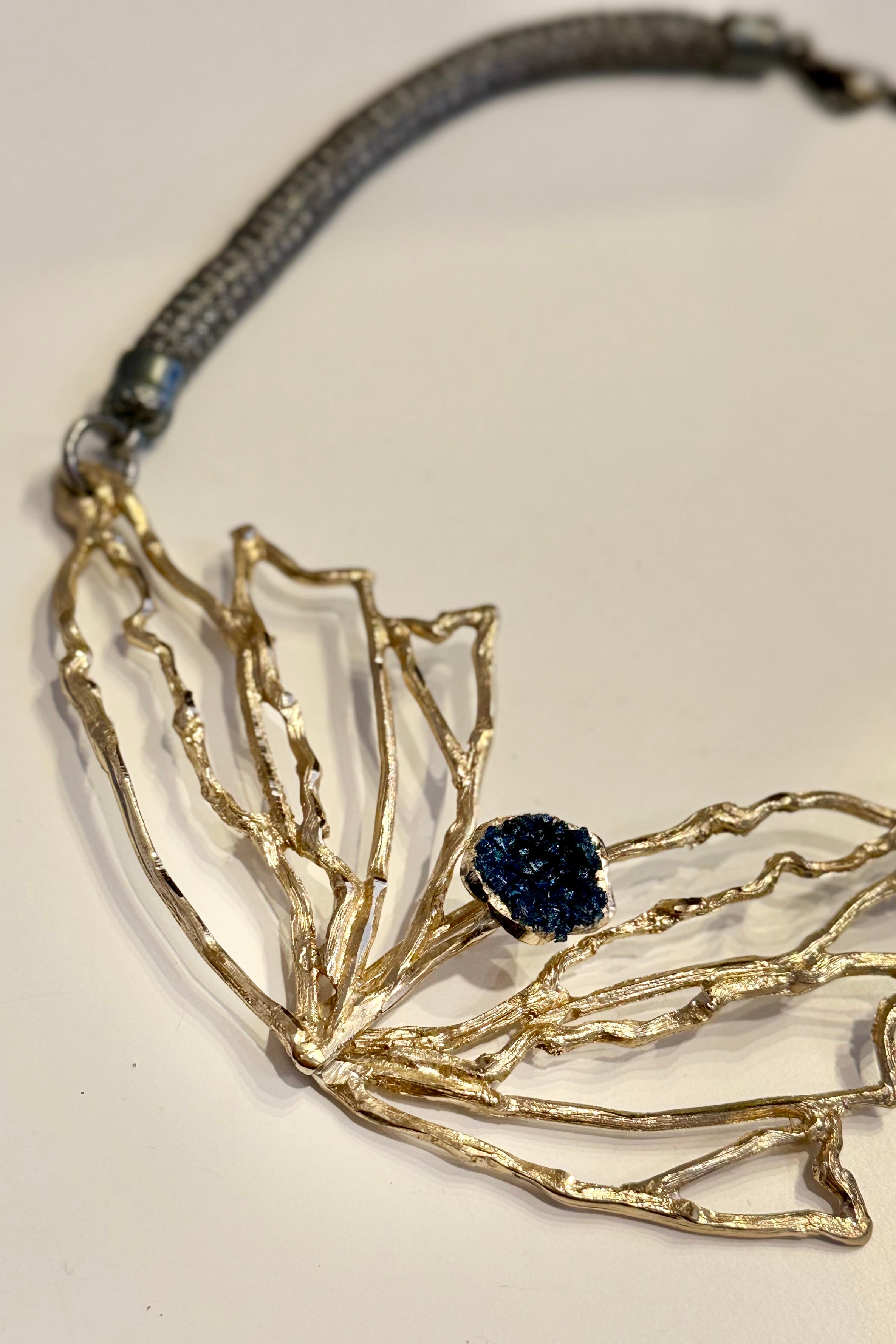 Frontier Sapphire Raw Stone Necklace