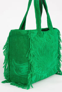 Fringed Terry Large Beach Tote Bag