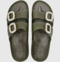 Cacatoés Anjo Lindo Dark Kaki Scented Sandals