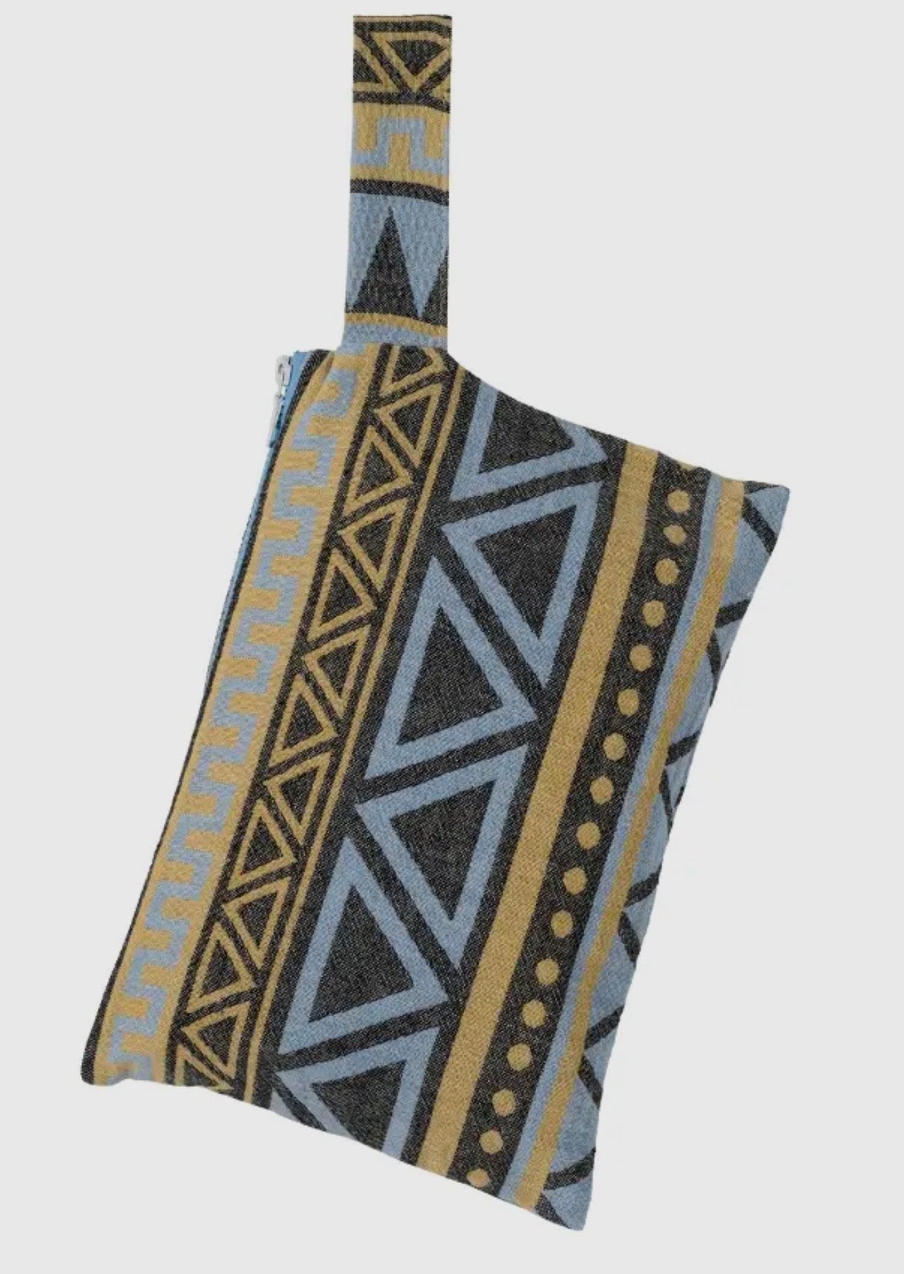 Milos Black & Mustard Clutch