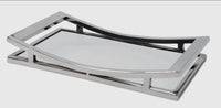 Rectangle Mirror Tray with Silver