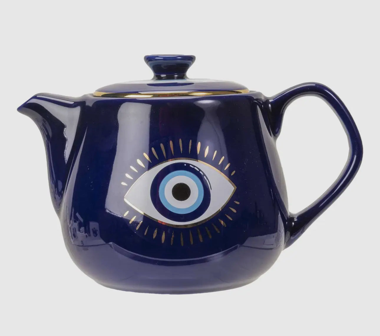 Evil Eye Tea Kettle In White