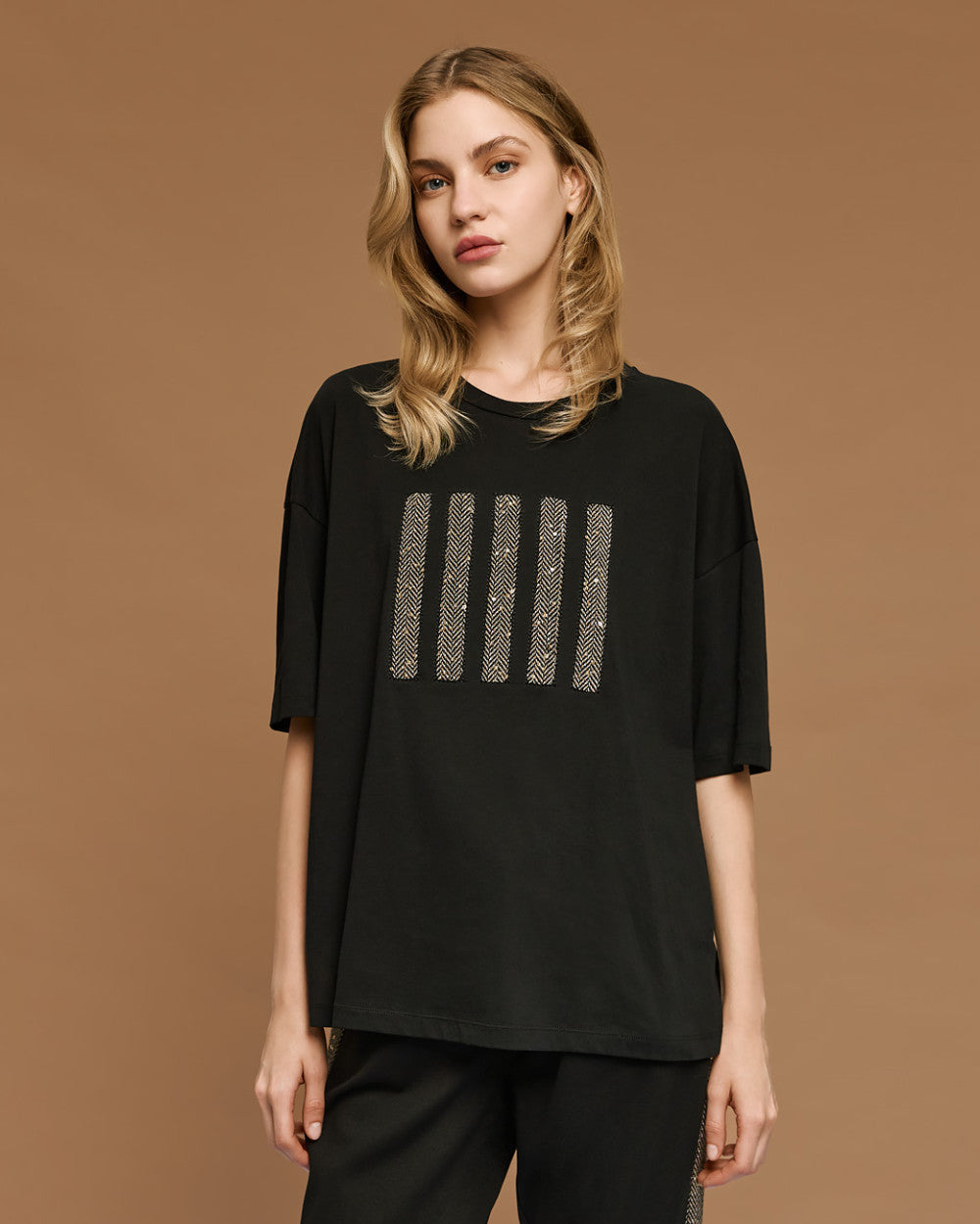 Embroidered Cotton T-Shirt