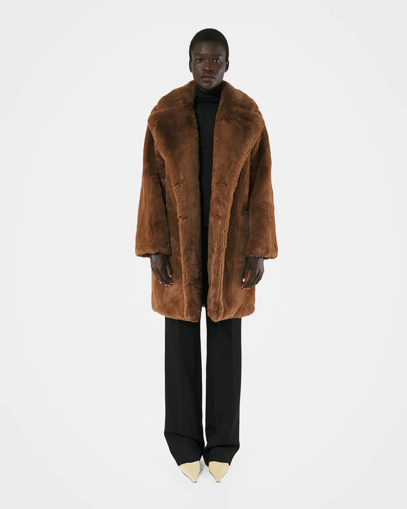 Bree Camel Faux Coat