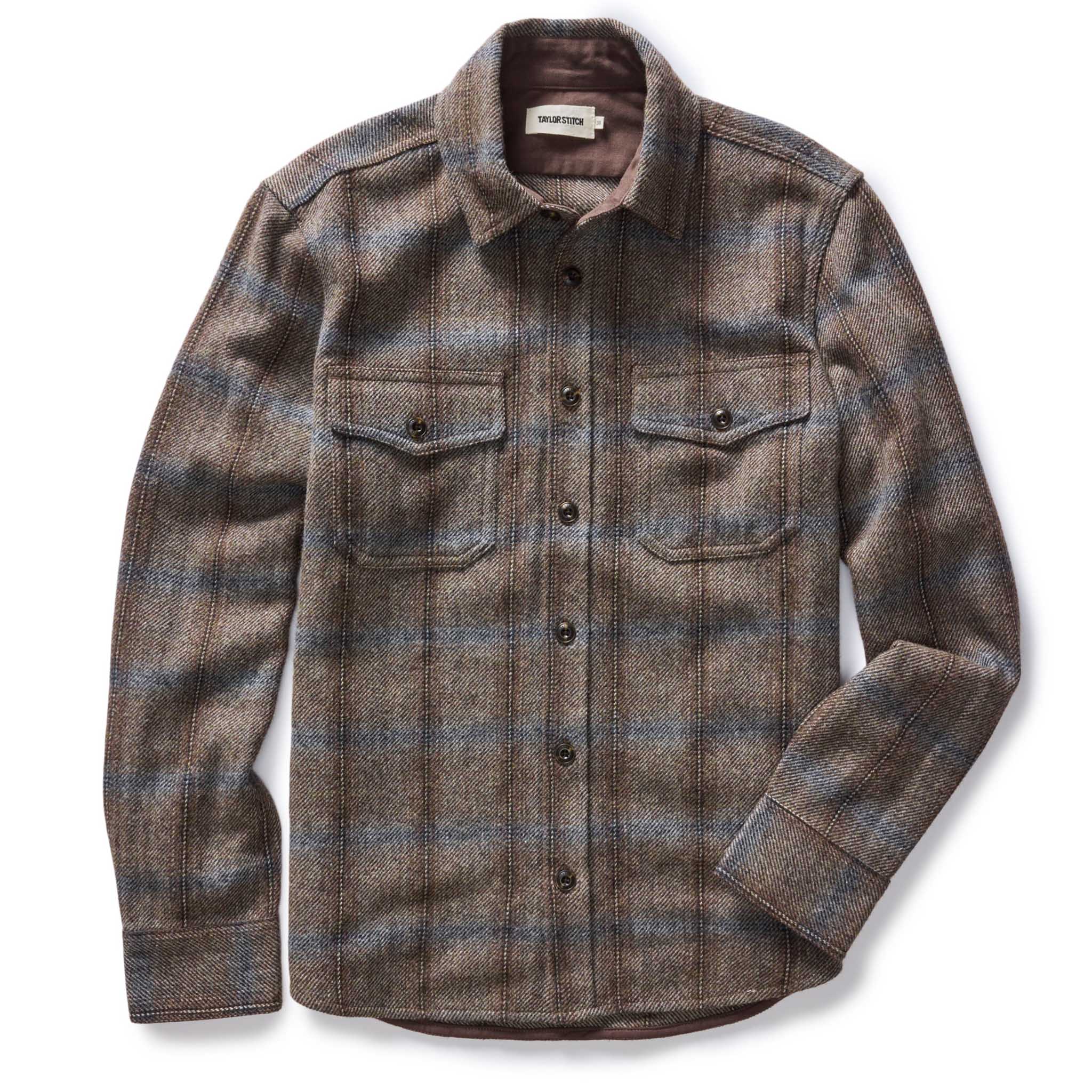 The CPO Shirt
in Dark Brick Plaid Wool