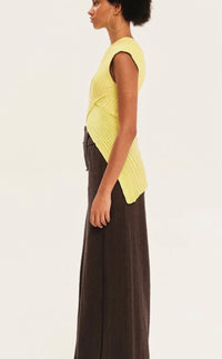 Seashells Knit Crossed Top