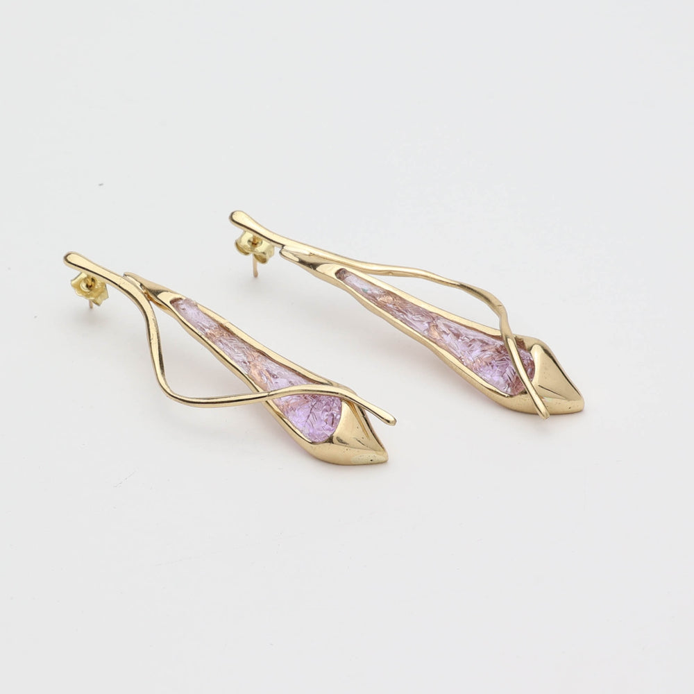 Flame Violet Earrings