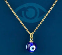 Blue Evil Eye Pendant Necklace