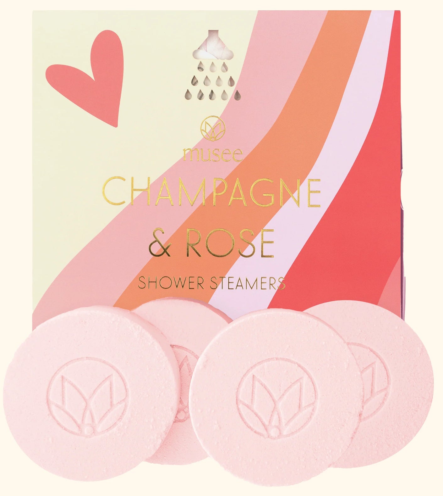 Champagne and Rose Shower Steamers