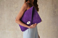 Symmetria Clutch - Purple