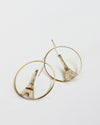 Eiffel Tower Hoop Earrings