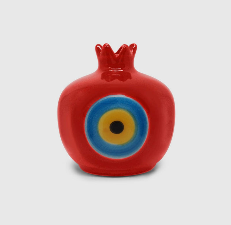 Pomegranate Evil Eye Ceramic Home Decor For Good Luck