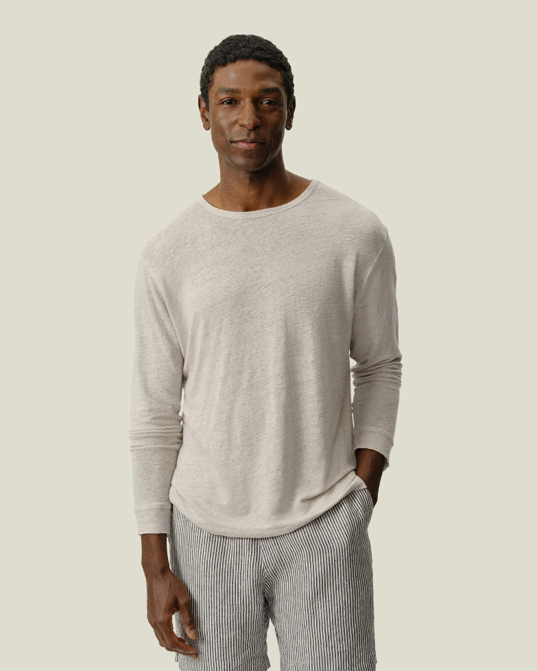 Long Sleeve Sun Tee/ Bone