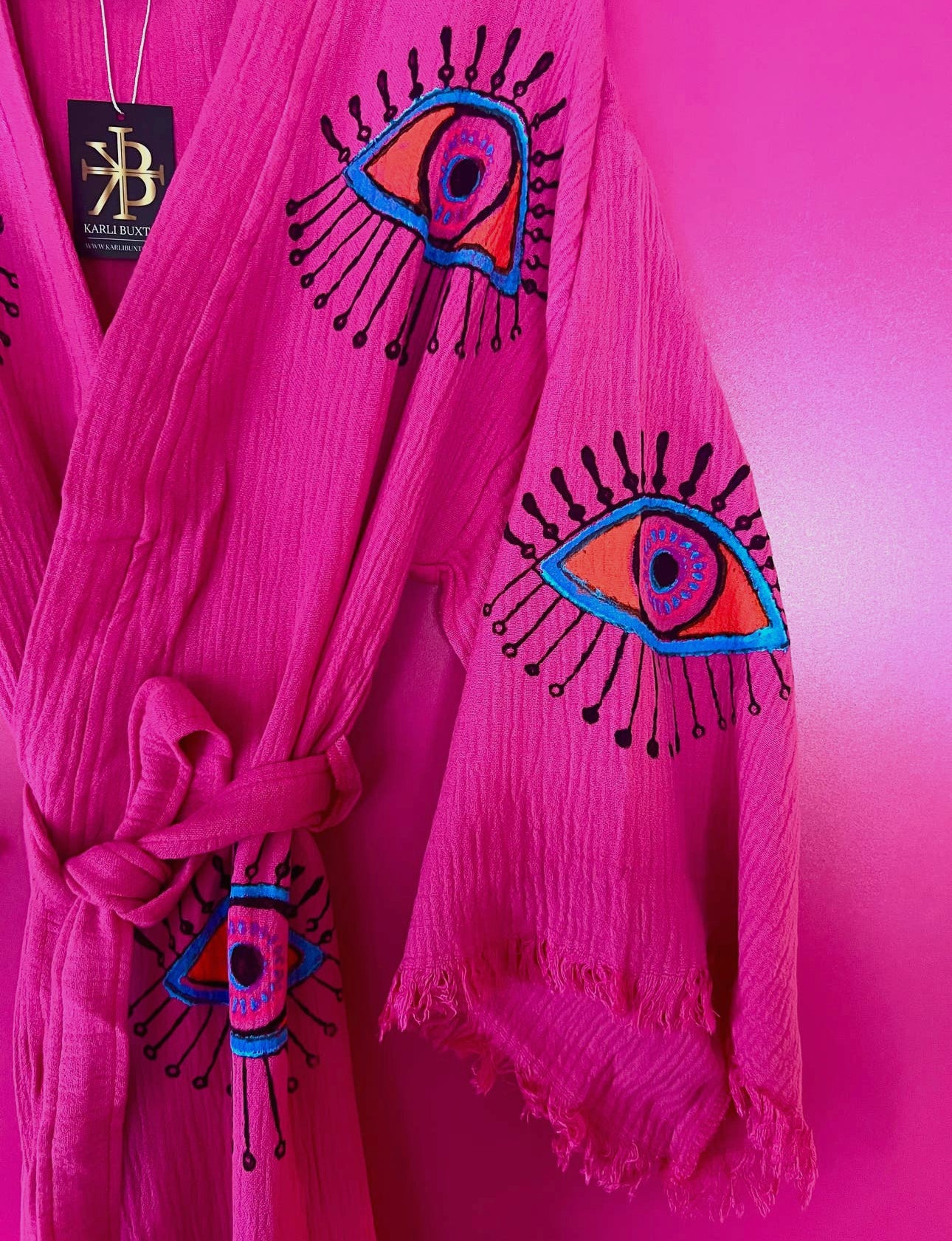 Hot Pink Multi Evil Eye Robe