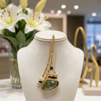 Showstopper Gray Resin Bronze Pin