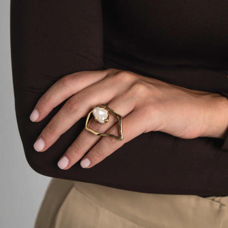 Belle Ring Creamrose Light Pearl