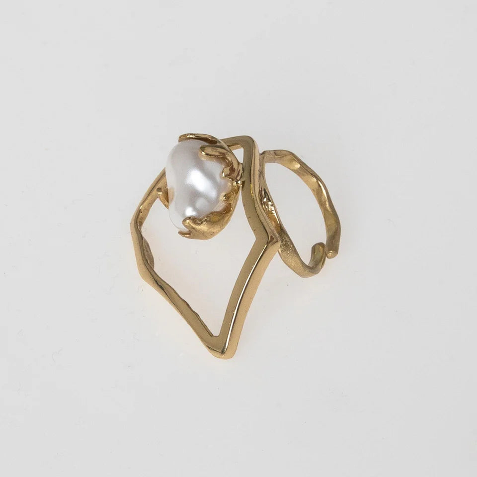 Belle Ring Creamrose Light Pearl