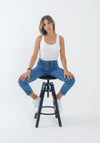 Sinthia Mid Blue Denim